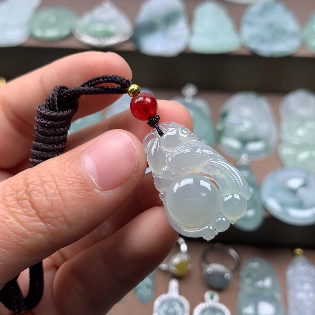 颈饰未镶嵌翡翠天然翡翠