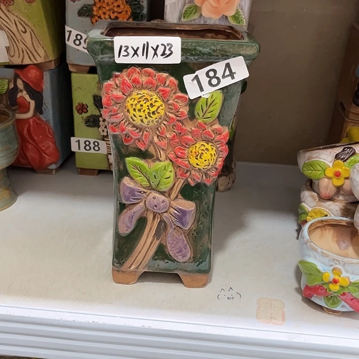 粗陶材质多肉花盆