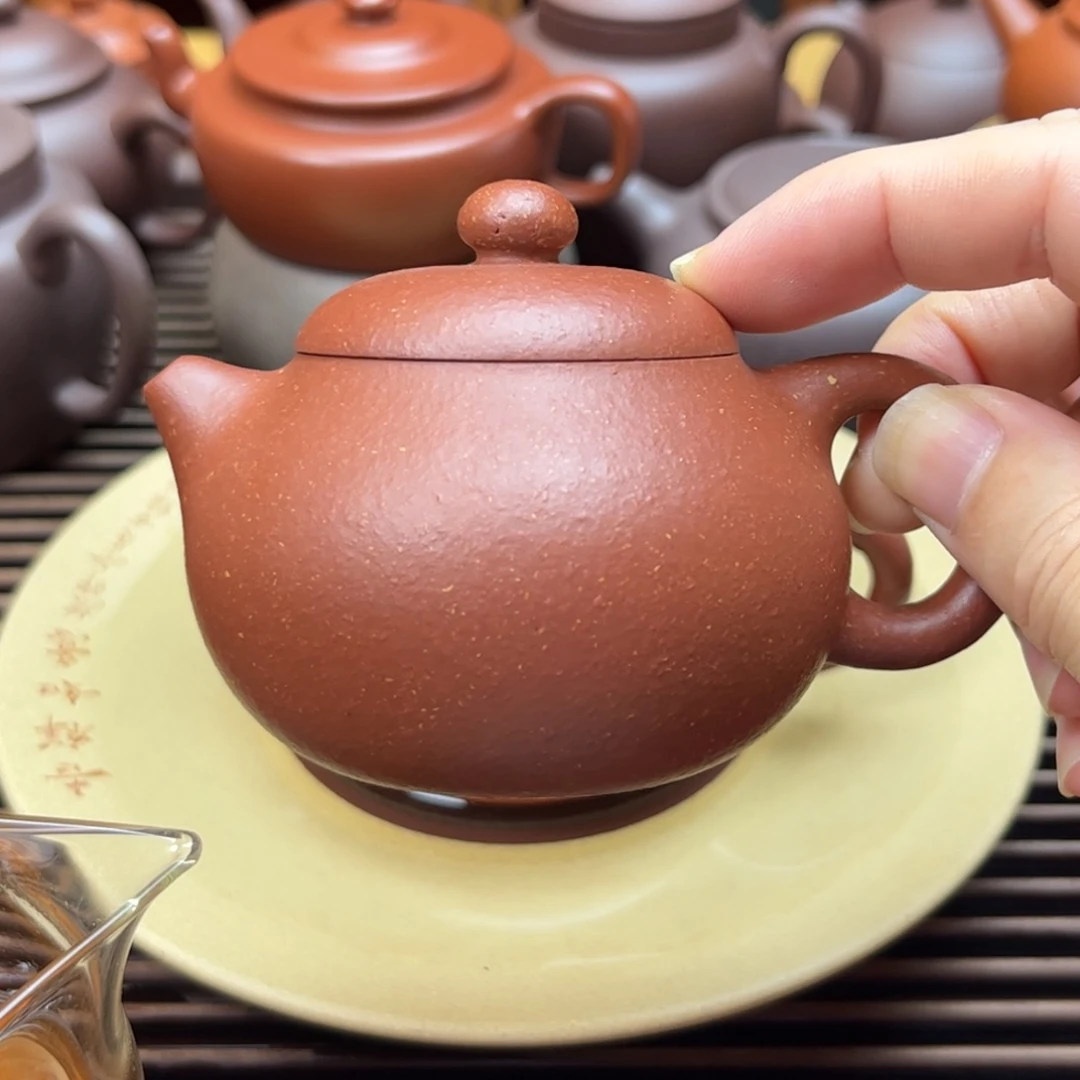 雪***族茶壶紫砂红降坡文旦