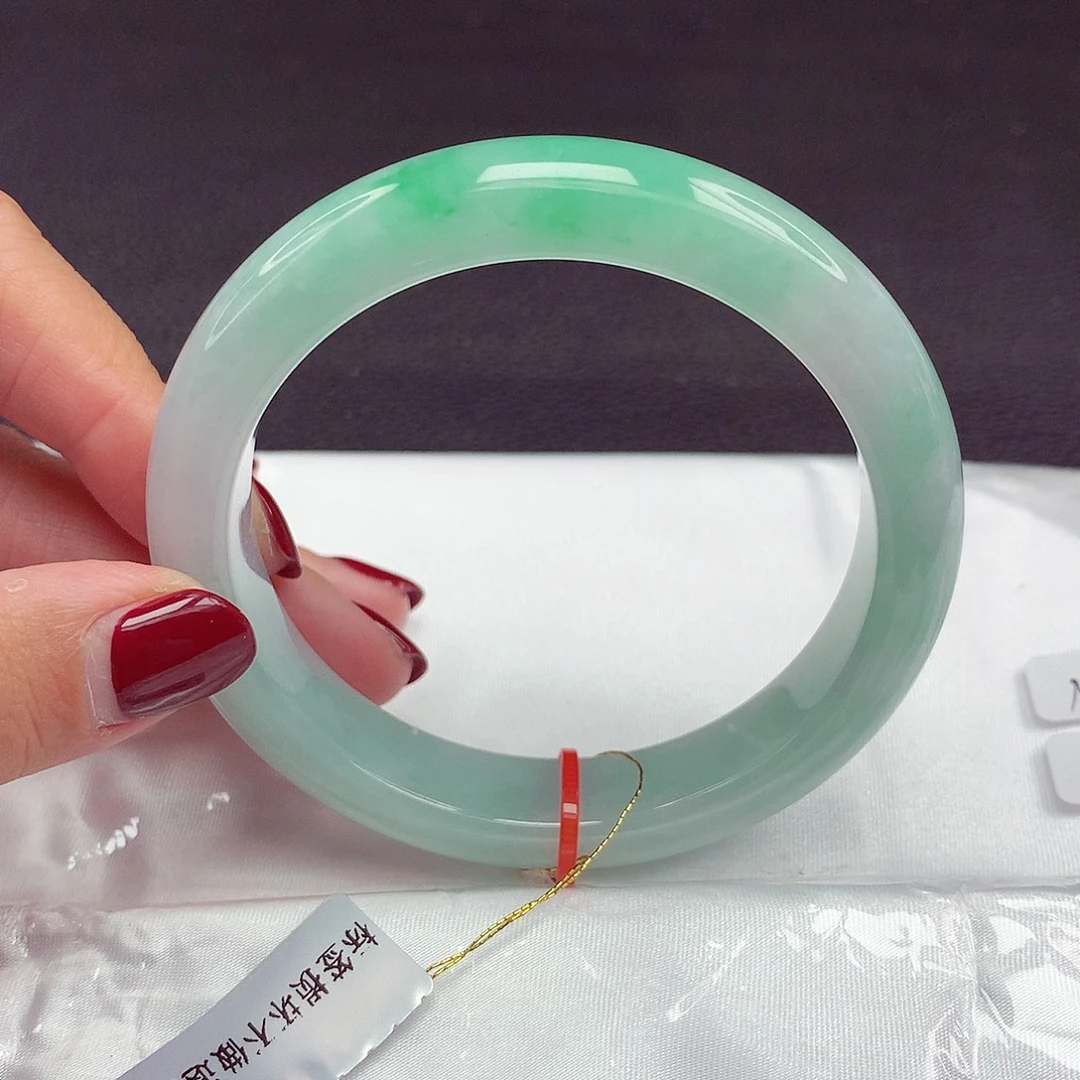 翡翠未镶嵌手镯59圈840