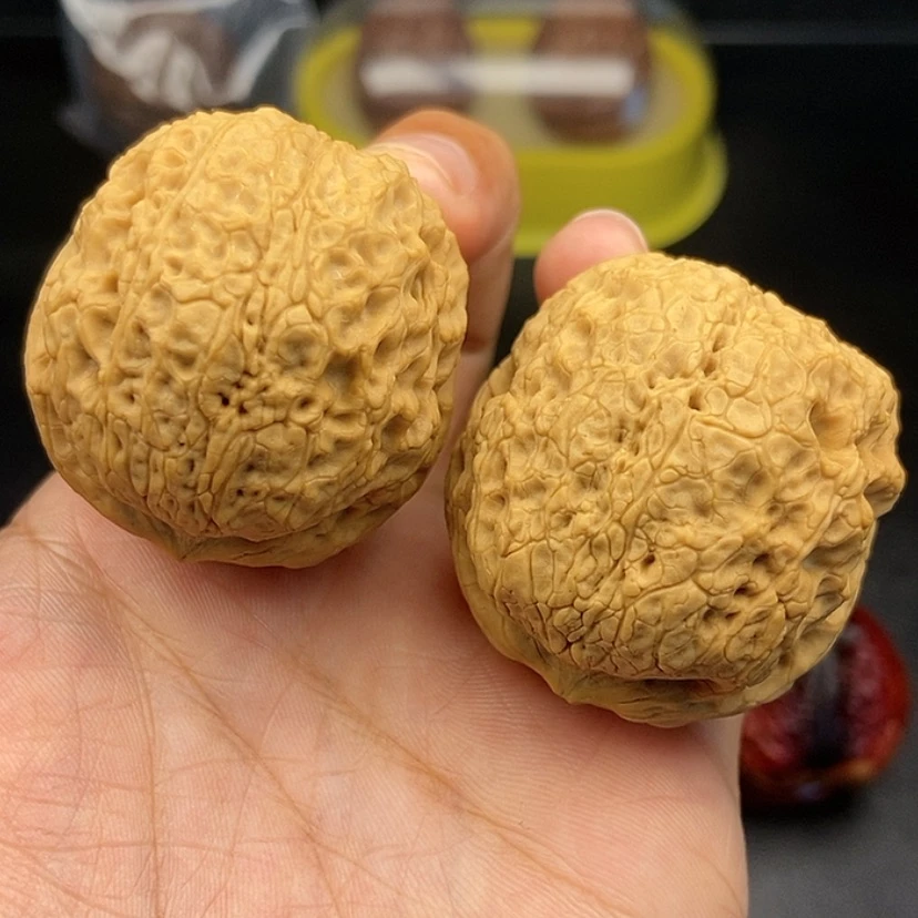 【闪购商品】把件文玩核桃挞*强42尺牡丹绣球56克