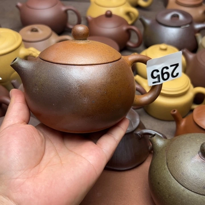 石***开茶壶紫砂黄金段半手工400cc左右瑕疵