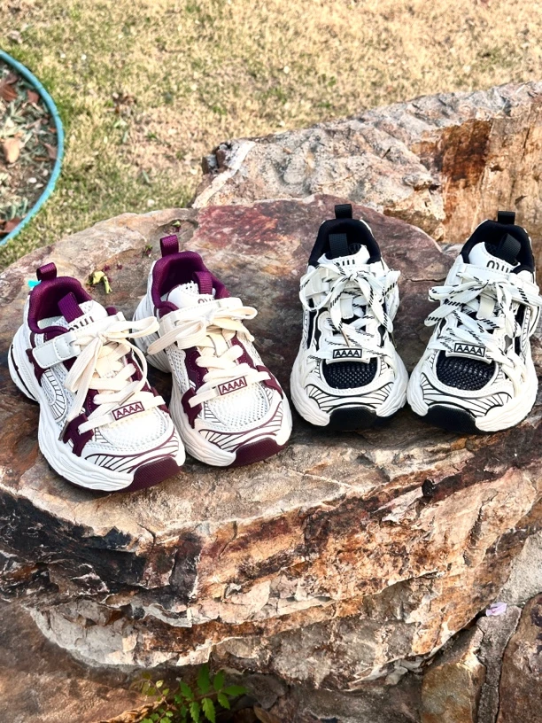 2025儿童夏季新款中大童时尚贴片防滑休闲运动鞋