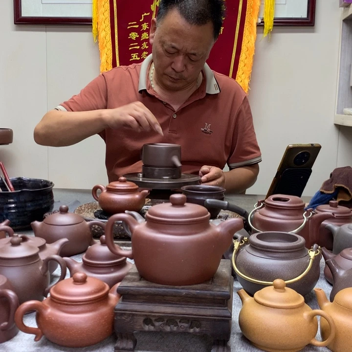 茶壶紫泥大蕴德钟280 C半手工制作