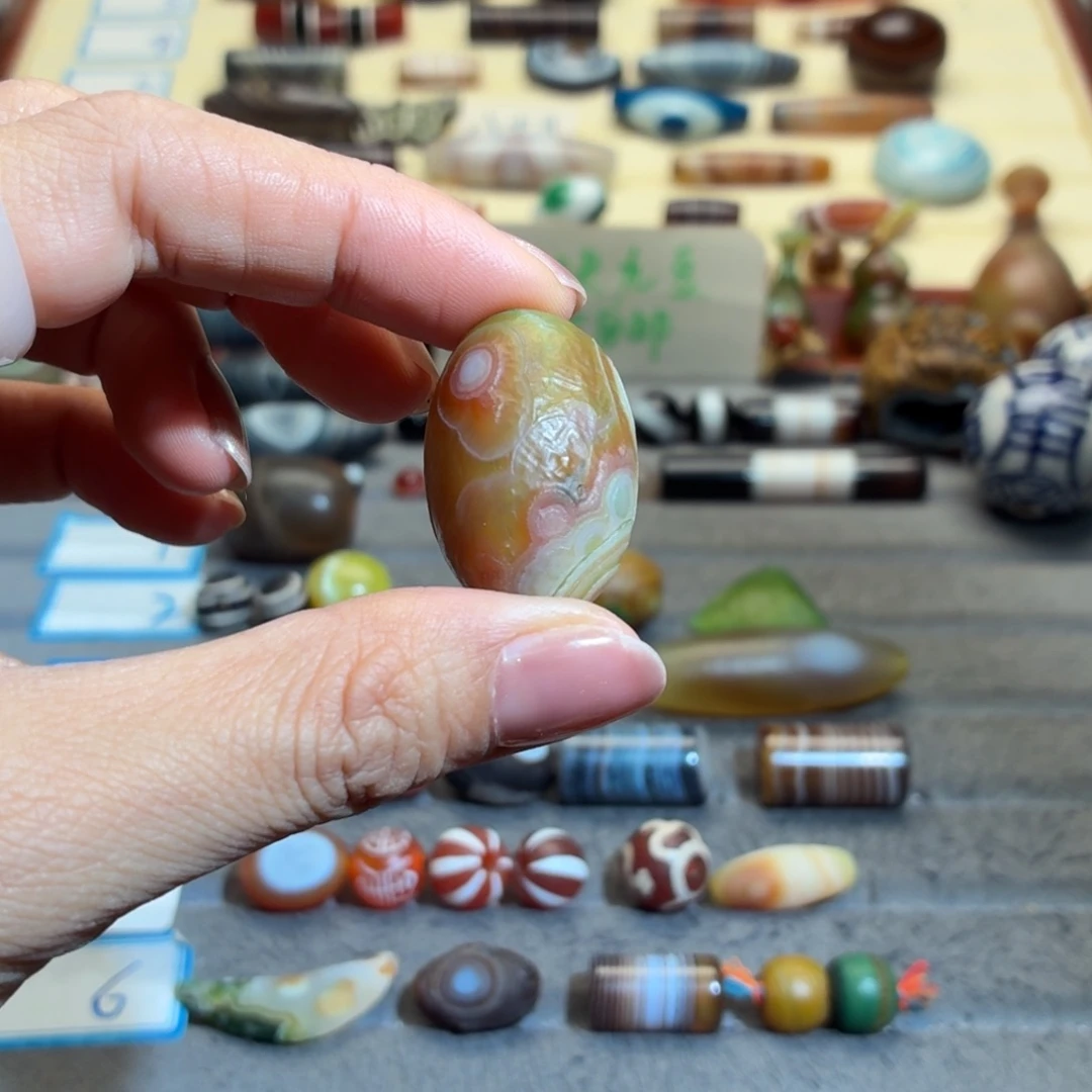 橘***汁玛瑙/玉髓合金颈饰