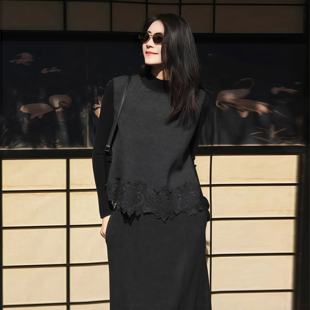 【治愈季节】Mayya Plus麦芽定制气质显瘦毛茸茸毛织马夹32547520