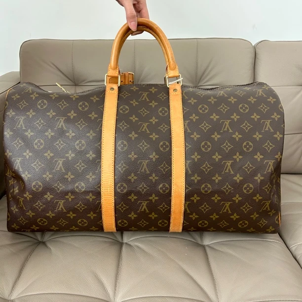 90新 LV LV keppall 55 旅行包