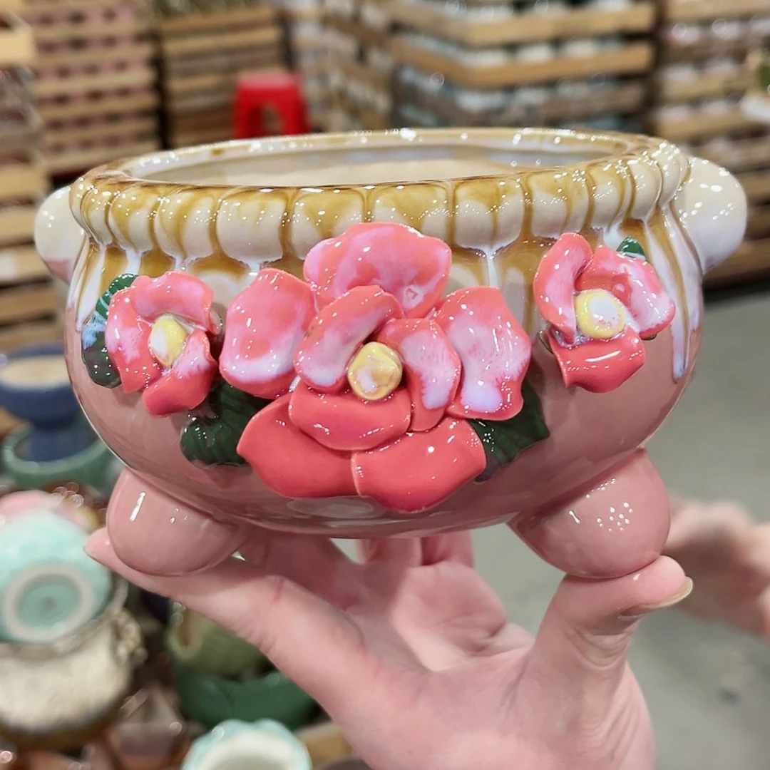 【闪购商品】陶瓷陶瓷多肉植物花盆