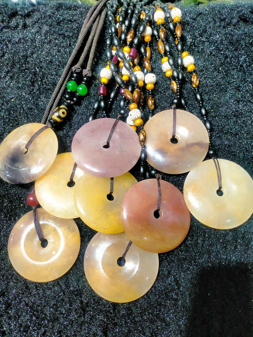 金丝玉紫罗兰大平安扣多样性发货其一