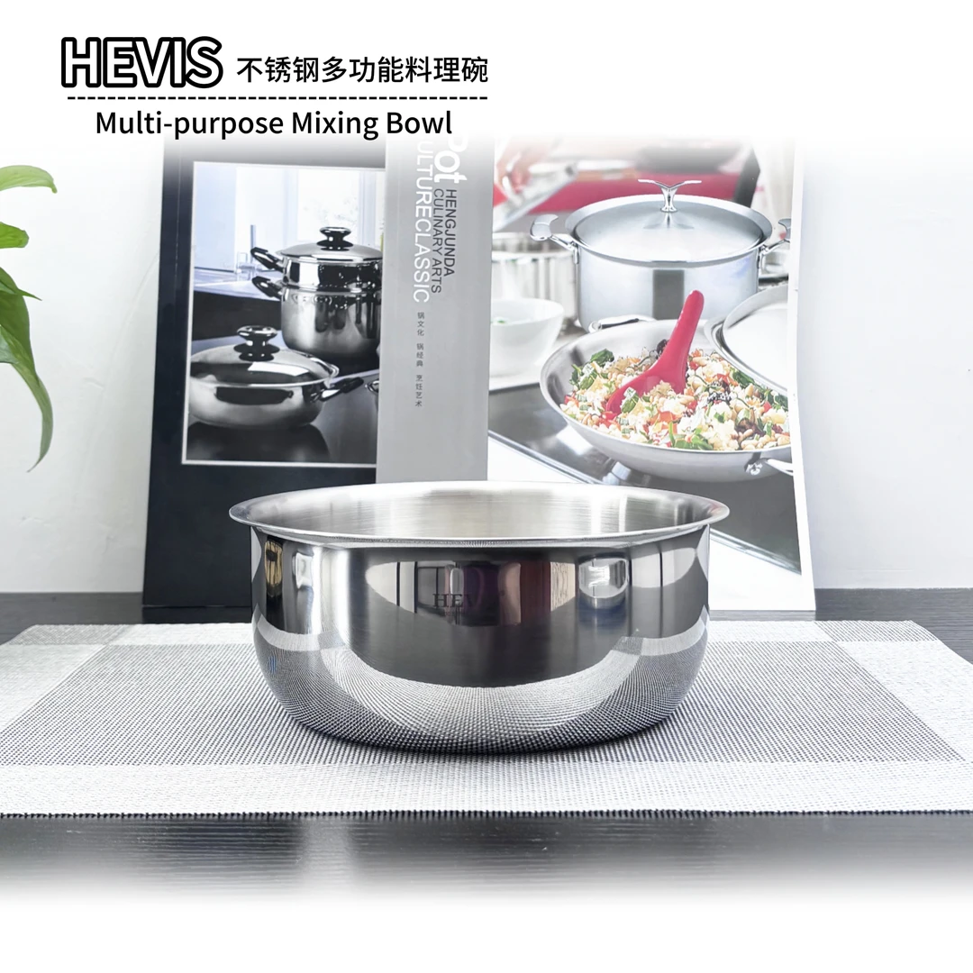 16CM希维施18/10加厚不锈钢加厚沙拉碗单碗