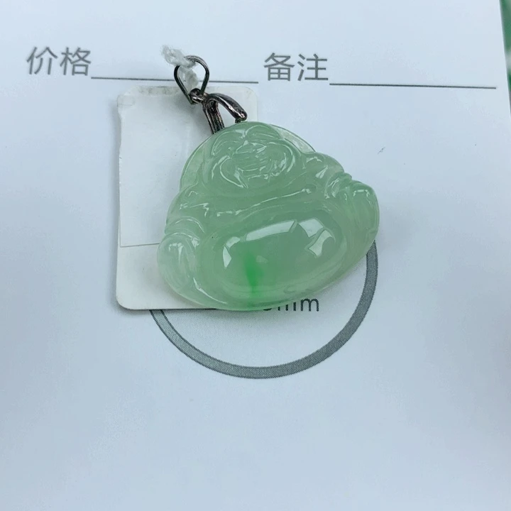 颈饰银S925镶嵌翡翠