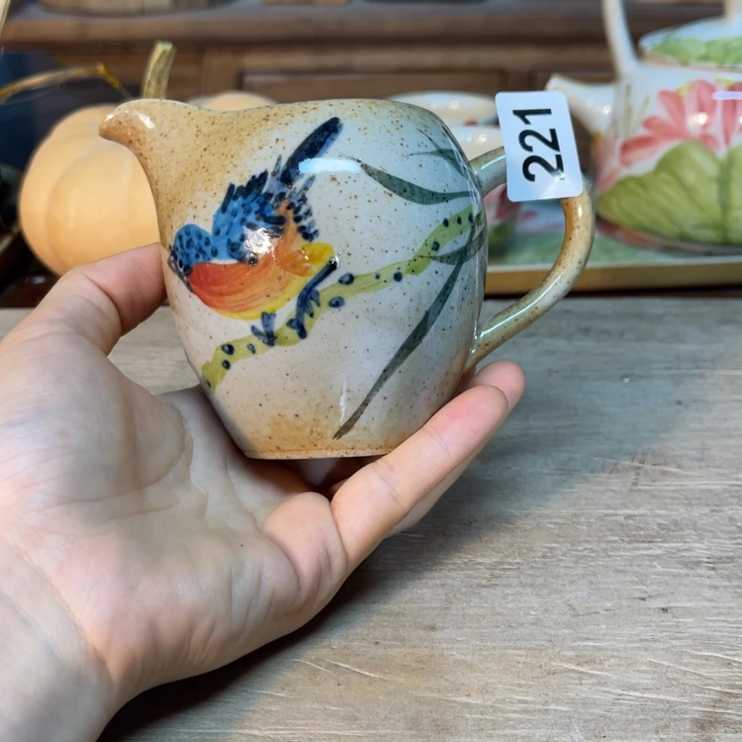 壶素浅陶瓷手工手绘