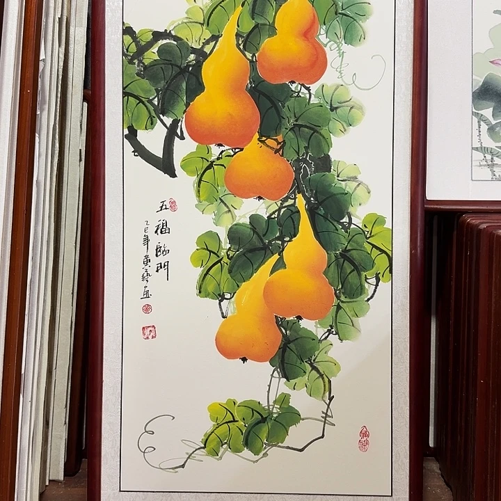 国画带框尺寸63*123厘米