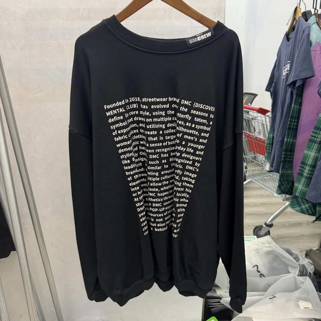 未使用 maje jp917 DMC 标语长袖卫衣