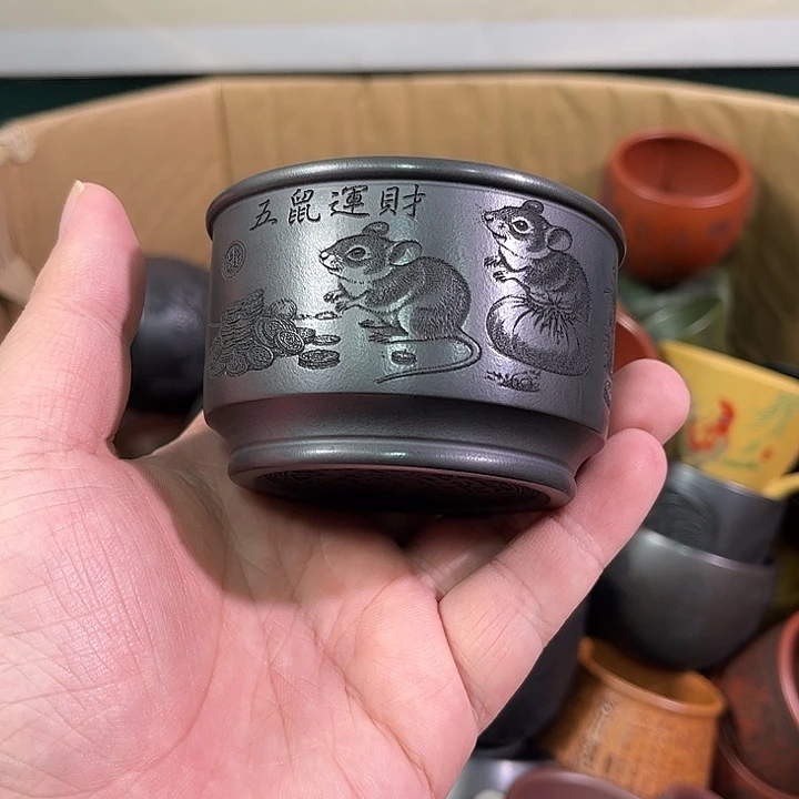 茶杯紫砂全手工紫砂主人杯