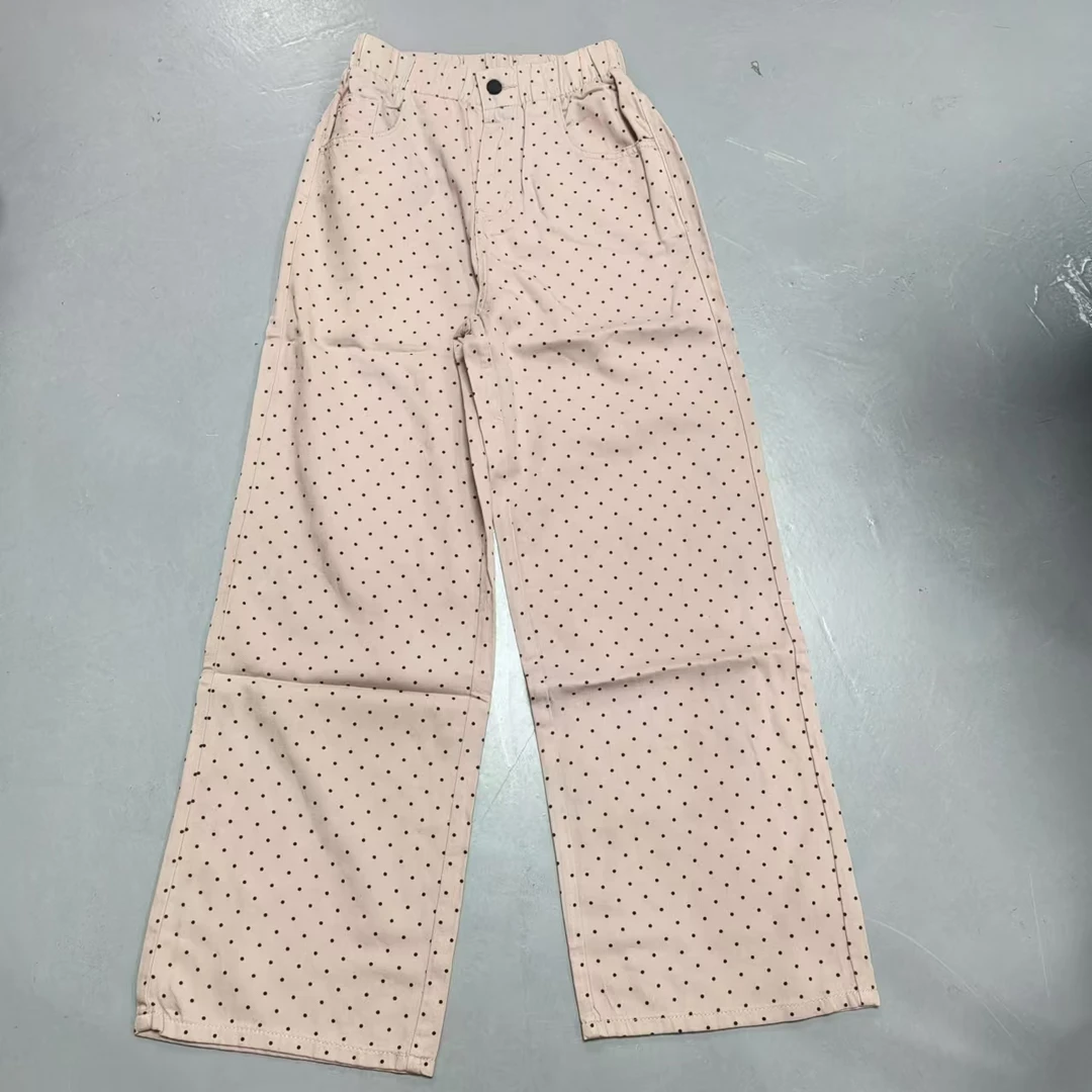 【南油玲姐】粉色波点休闲裤99037