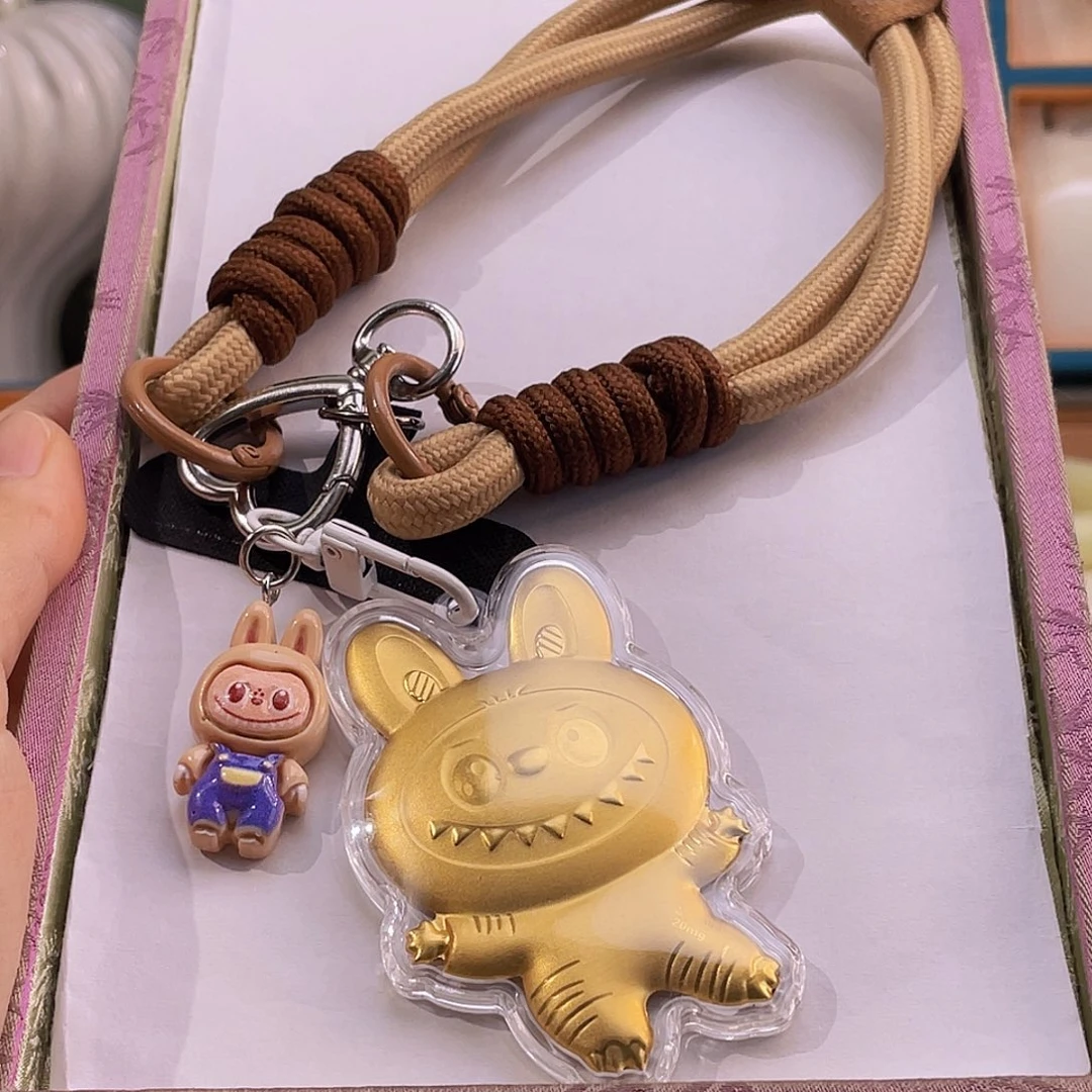 毛线金箔挂件拉布布