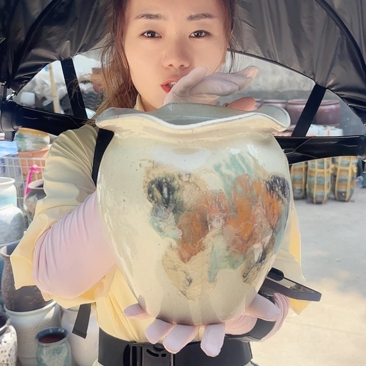 油画花边口18高20一个瑕疵