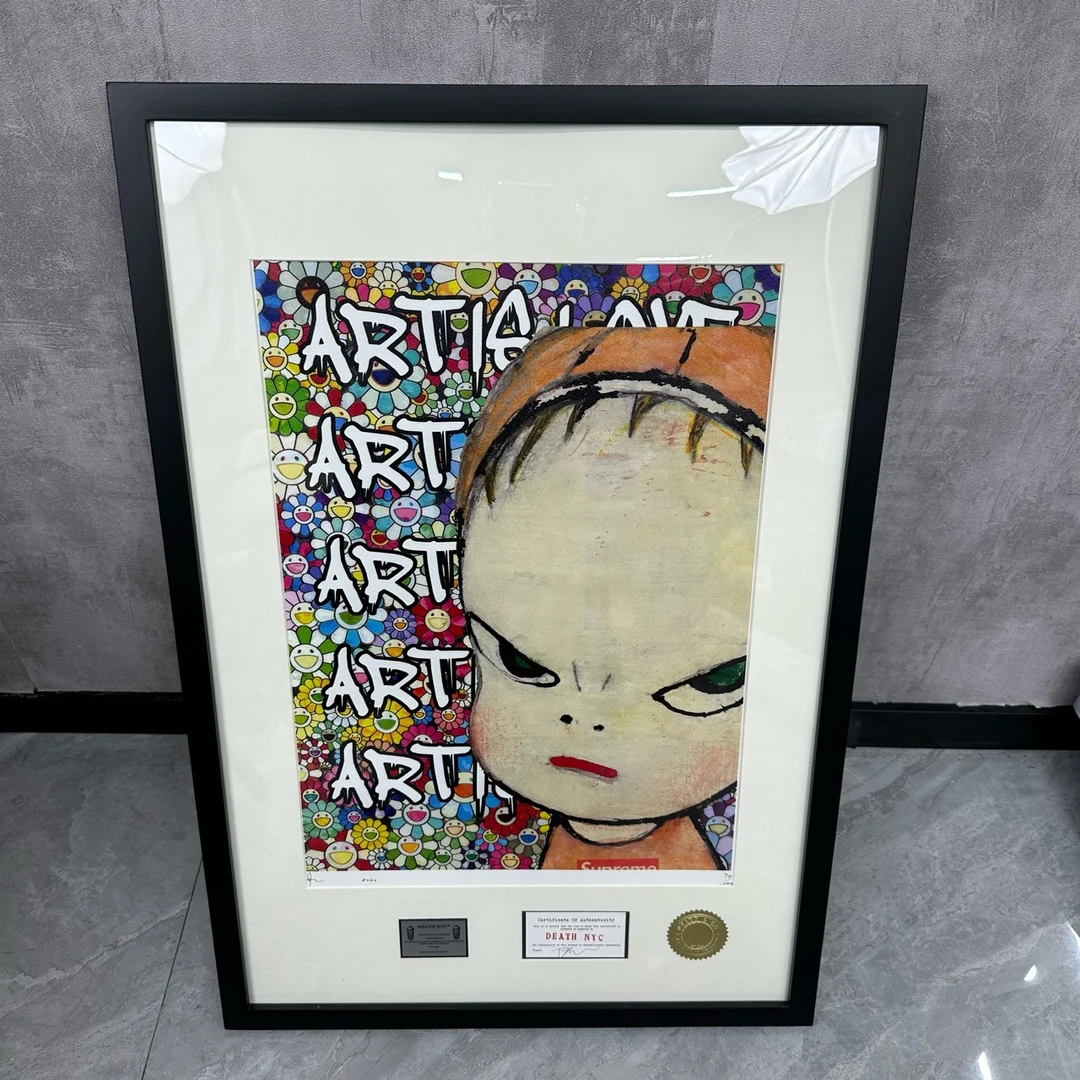 全新未使用 Deli/得力 Death Nyc奈良美智 潮流版画 74/100