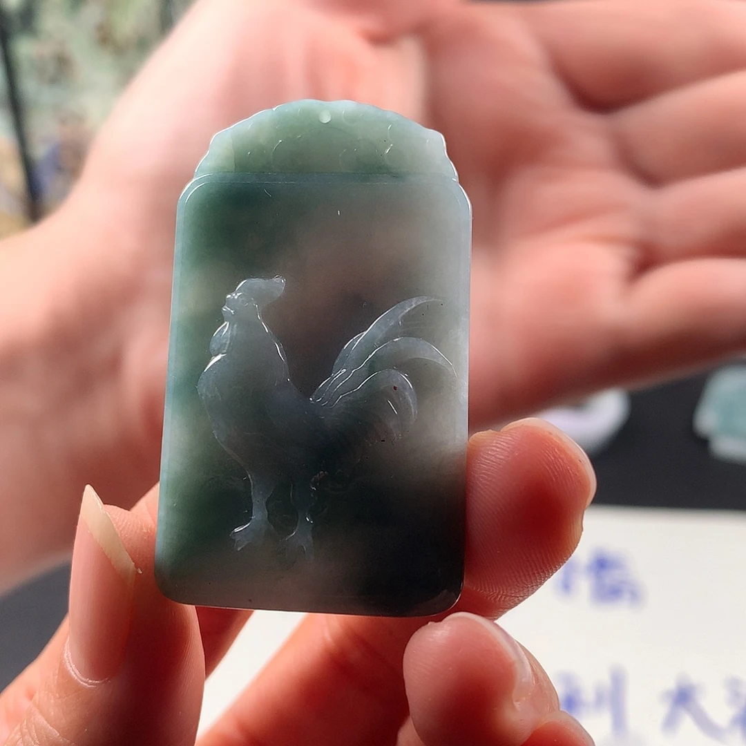 ᥊***ꪮ翡翠未镶嵌颈饰翡翠吊坠