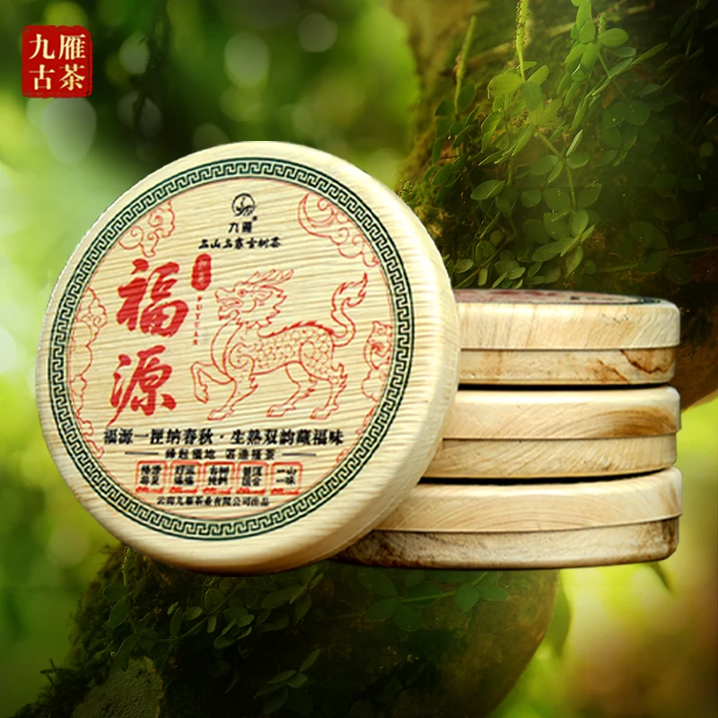 九雁2025年福源普洱组合装 普洱古树茶 120克/盒