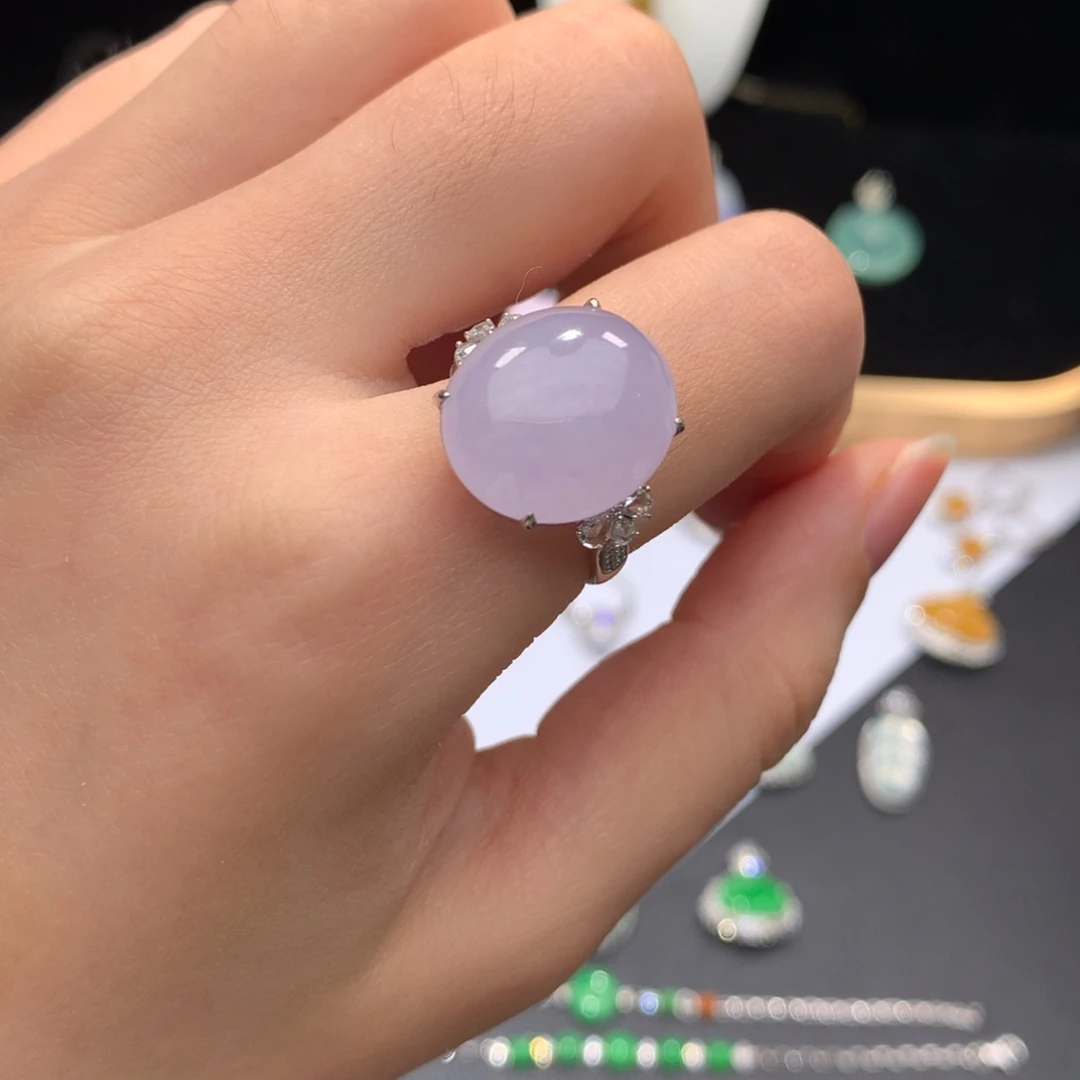 翡翠18K金镶嵌挂件48小时鉴赏期 退货不扣服务费