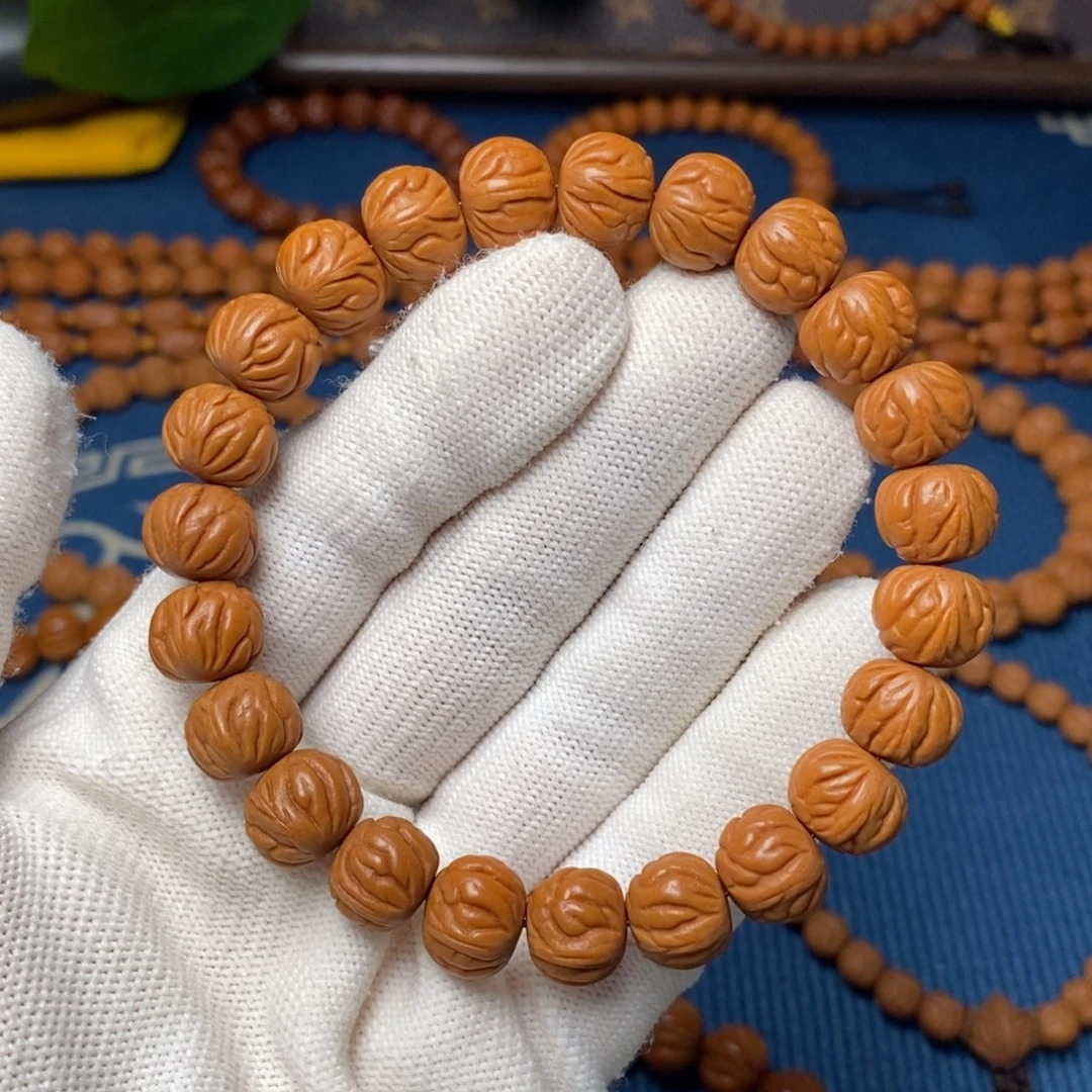 桃核手串12mm野生小笼包桃核手串
