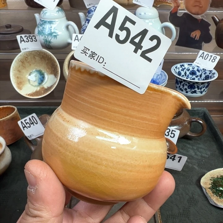 摆件542景德镇手工柴烧茶器