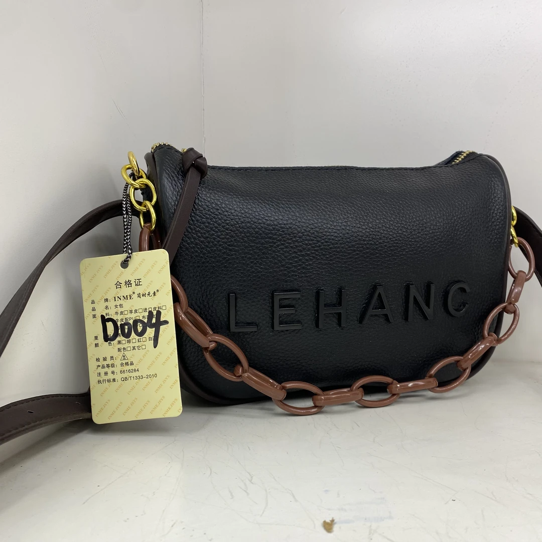 【头层牛皮】真皮女包单肩斜挎包D004