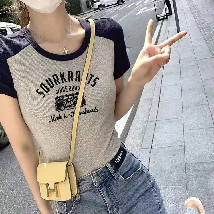 200-399号修身版型显瘦款新款女装T恤