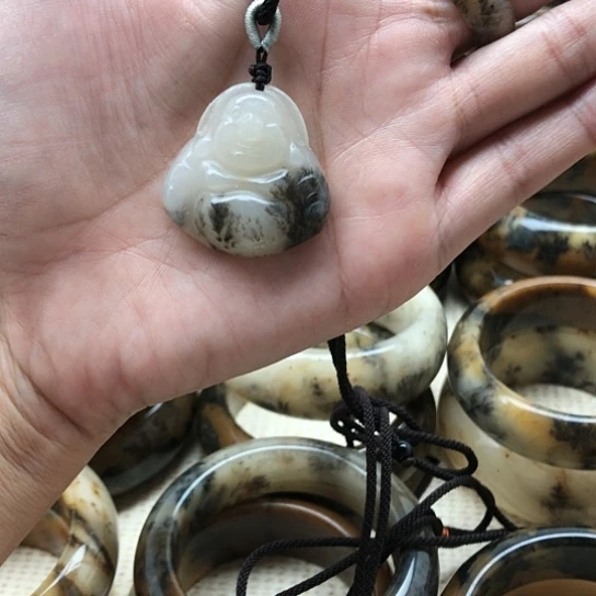 未镶嵌手镯石英质玉佛公吊坠158米