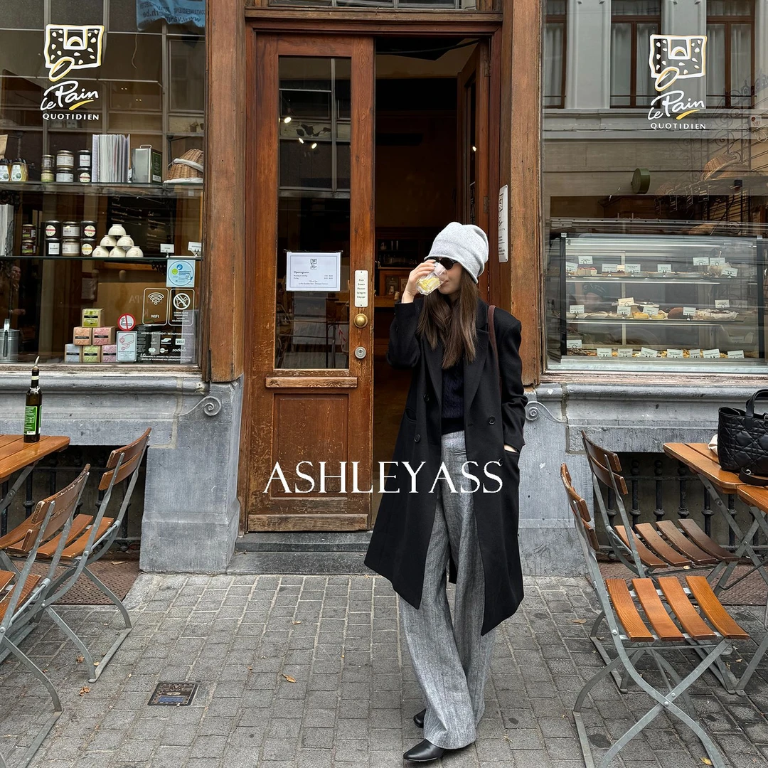 【ASHLEYASS】“格雷高知”时尚简约舒适设计师条纹长裤LSK241121C