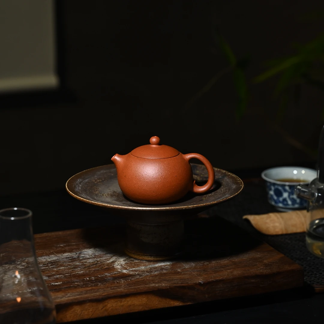 宜兴原矿紫砂壶 西施壶 手工制作 原矿无添加精选生砂红泥150cc