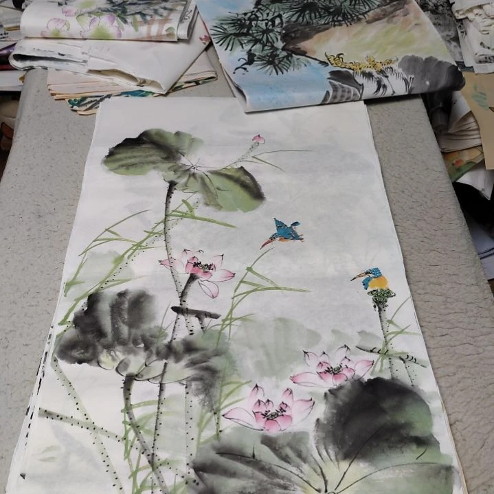 苗***苗国画国画花鸟花鸟花鸟