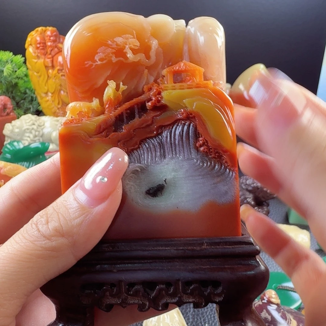 ‍****寿山石流水生财 收藏品