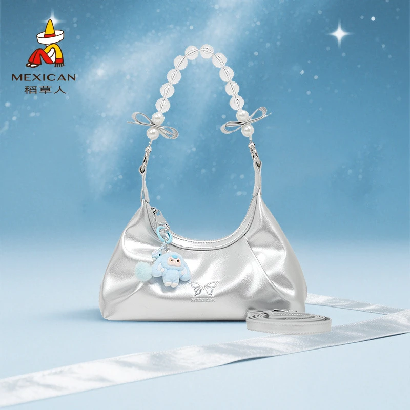 稻草人正品包包2025新款小众设计高级感时尚流行斜挎包单肩腋下包