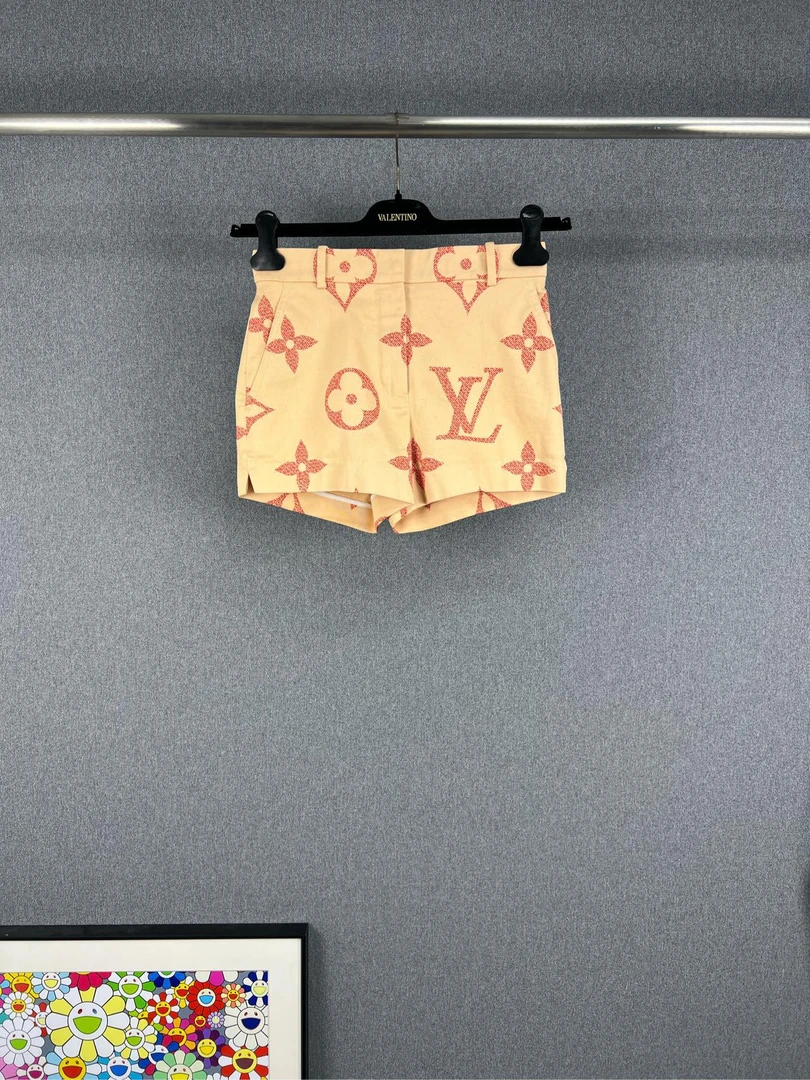 95新 LouisVuitton/路易威登 LV老花大LOGO短裤 34码 12502