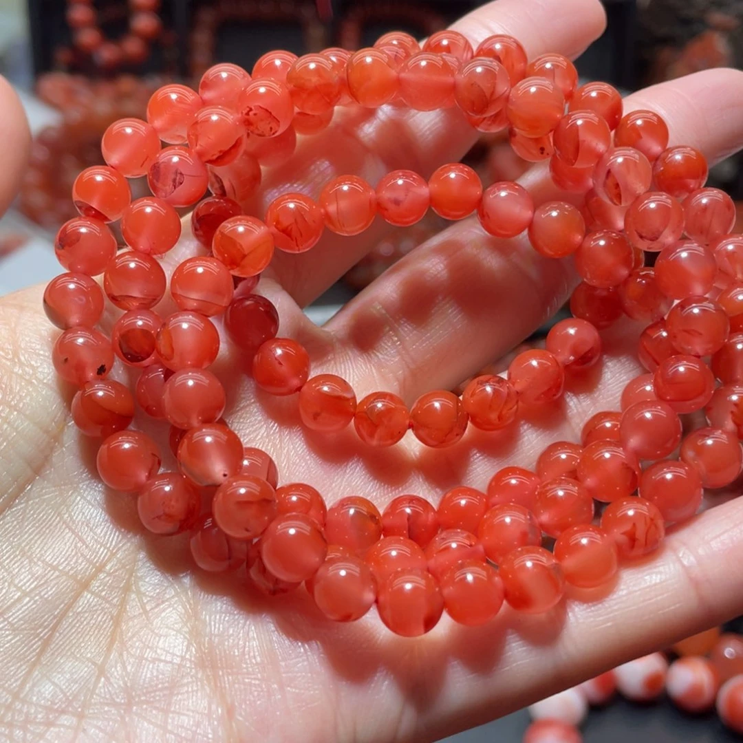 南红玛瑙手链未镶嵌