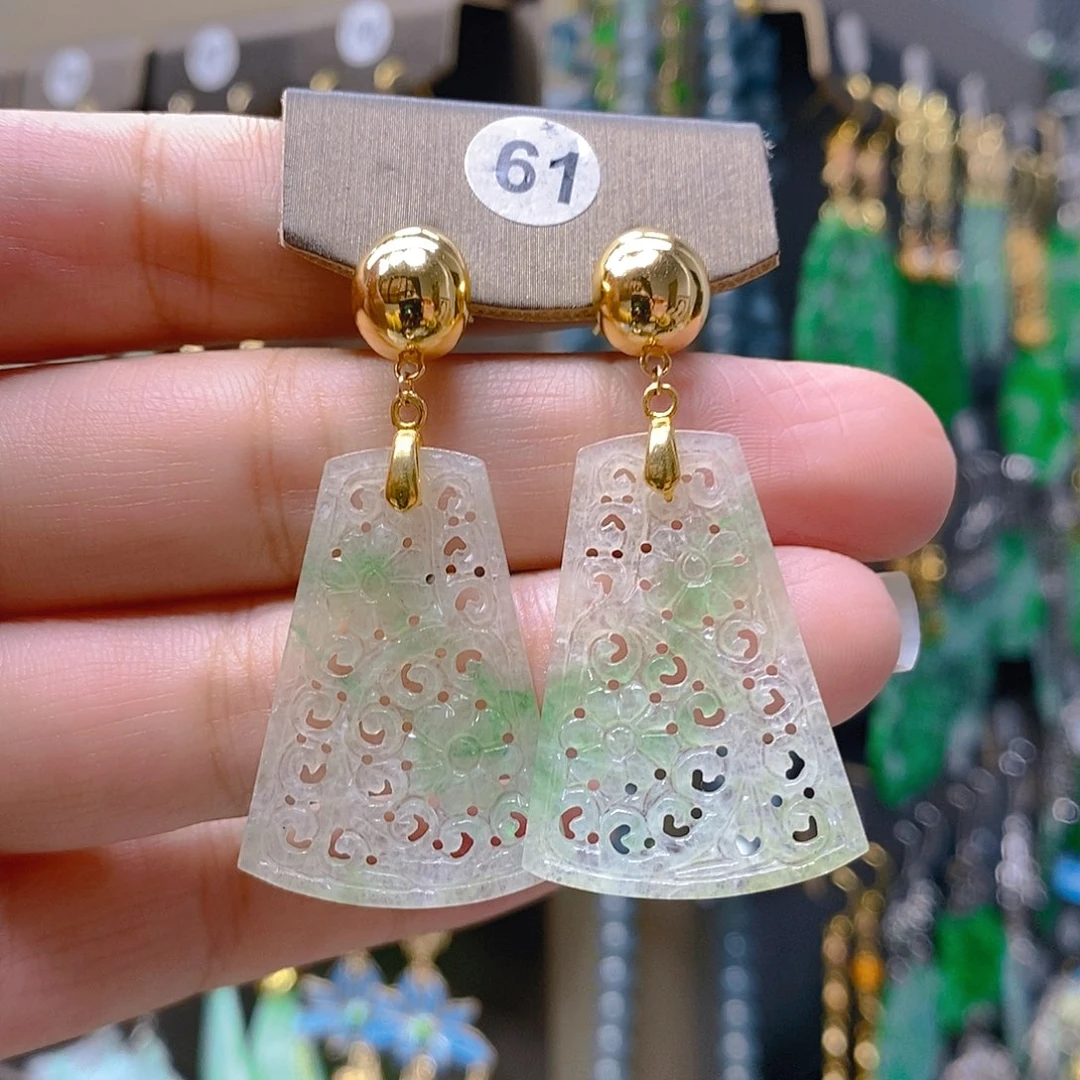 未镶嵌翡翠耳饰翡翠