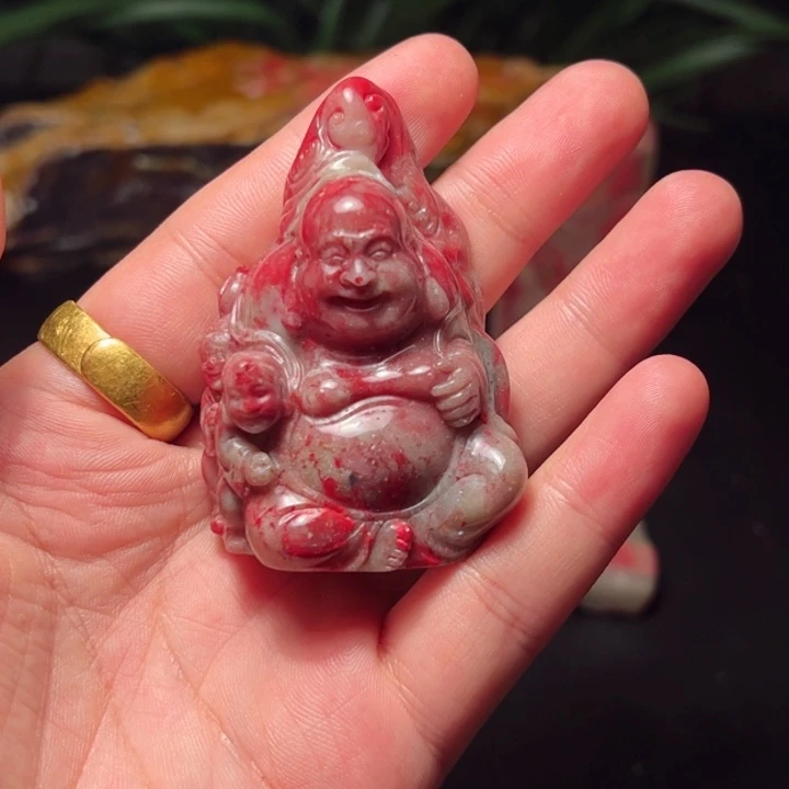 王***贝昌化石印石昌化鸡血石
