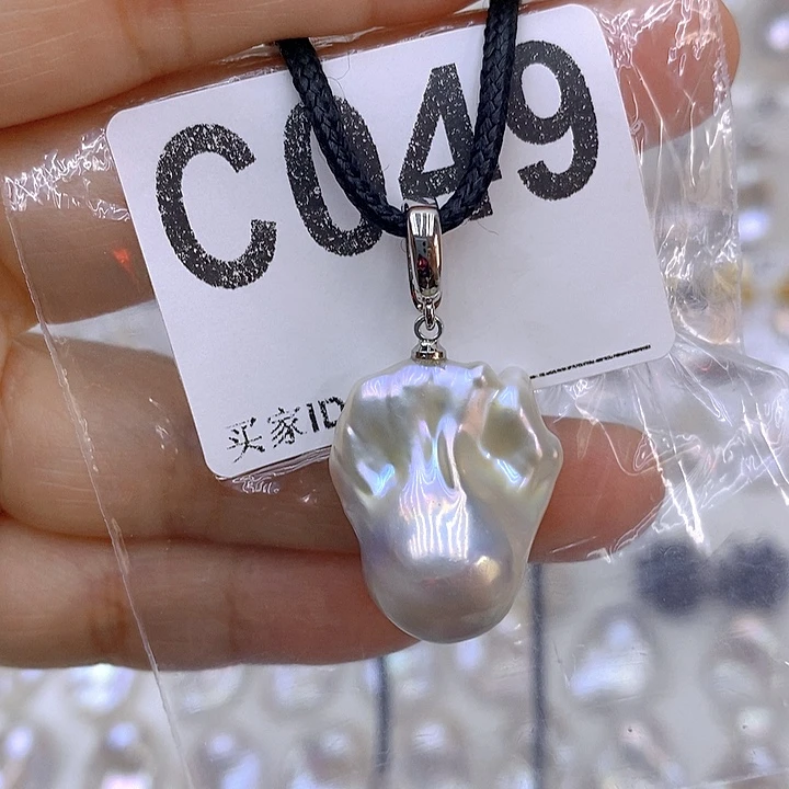 淡水珍珠颈饰银S925镶嵌