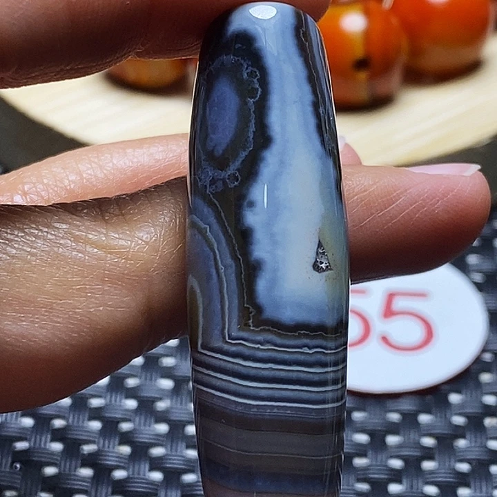 江***河玛瑙/玉髓未镶嵌颈饰