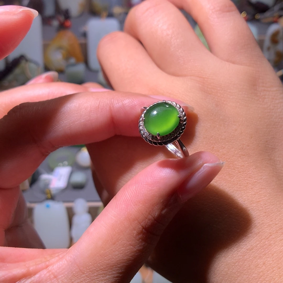 和田玉银S925镶嵌颈饰