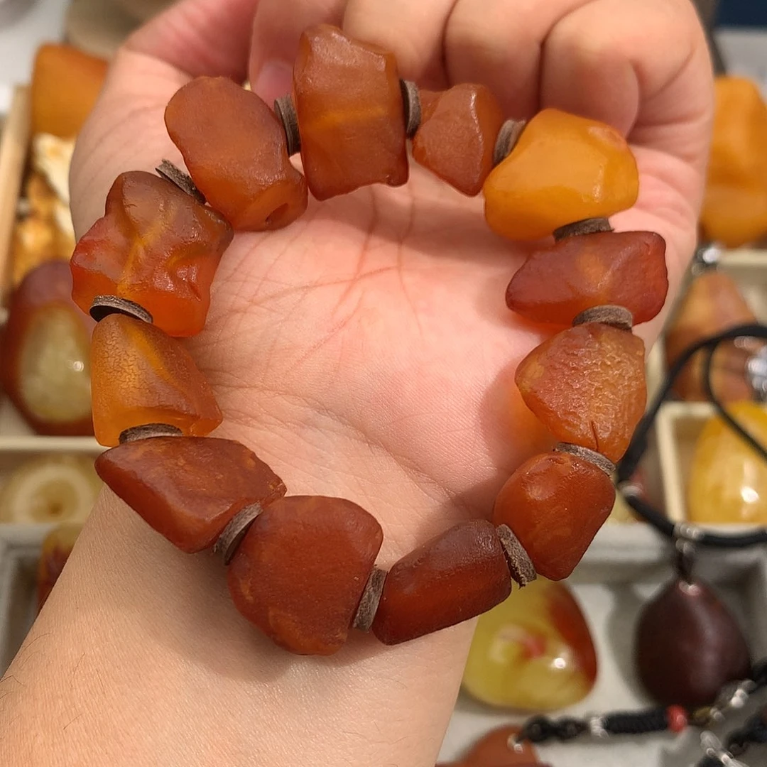 蜜蜡裸石未镶嵌你