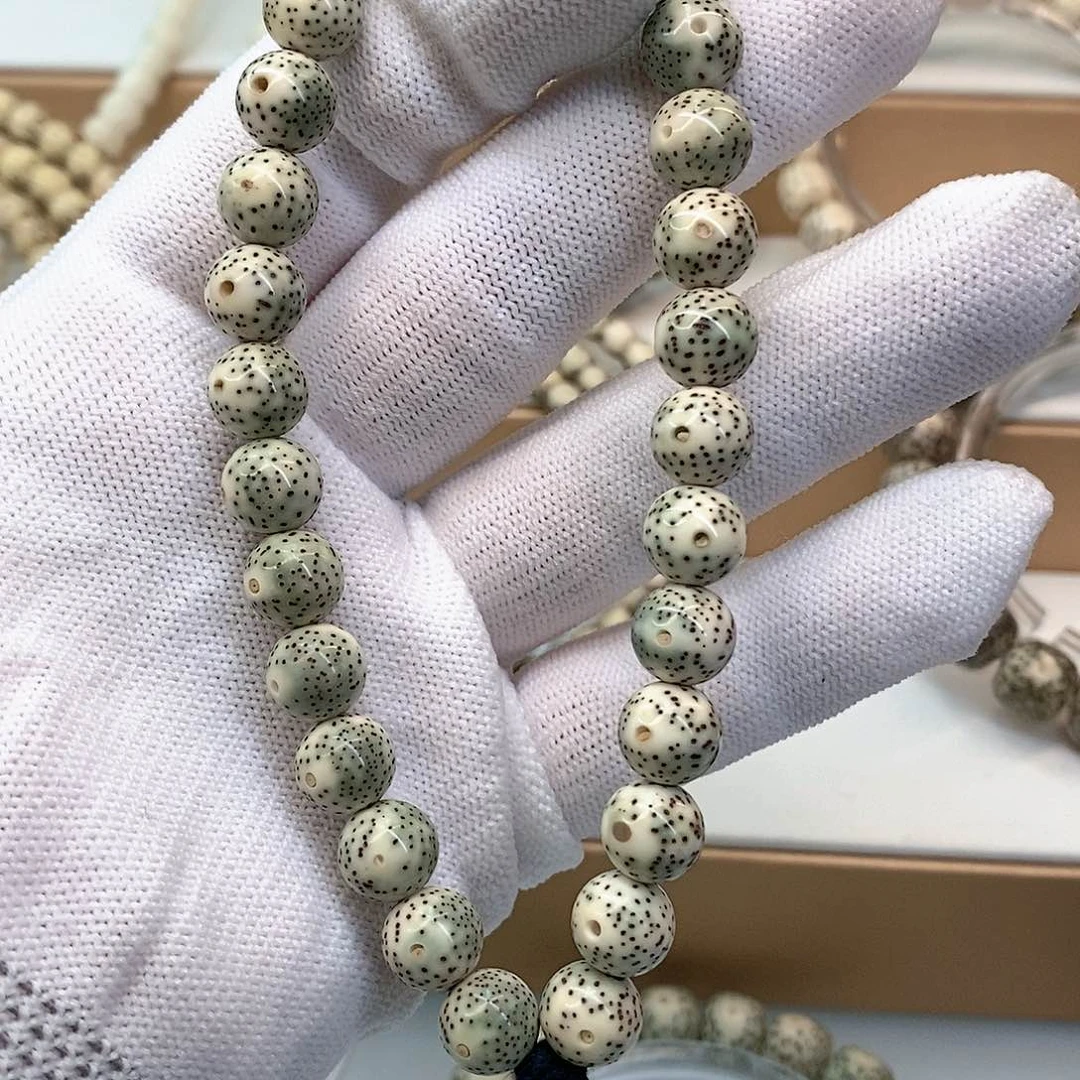星月菩提手串石玉圆珠手持9m