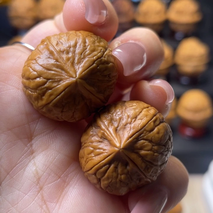 文玩核桃把件小四棱26尺1Y