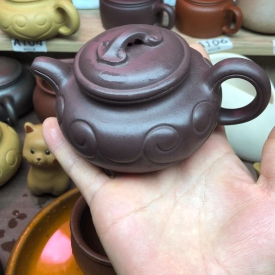 茶壶紫砂紫泥仿古如意180豪升左右