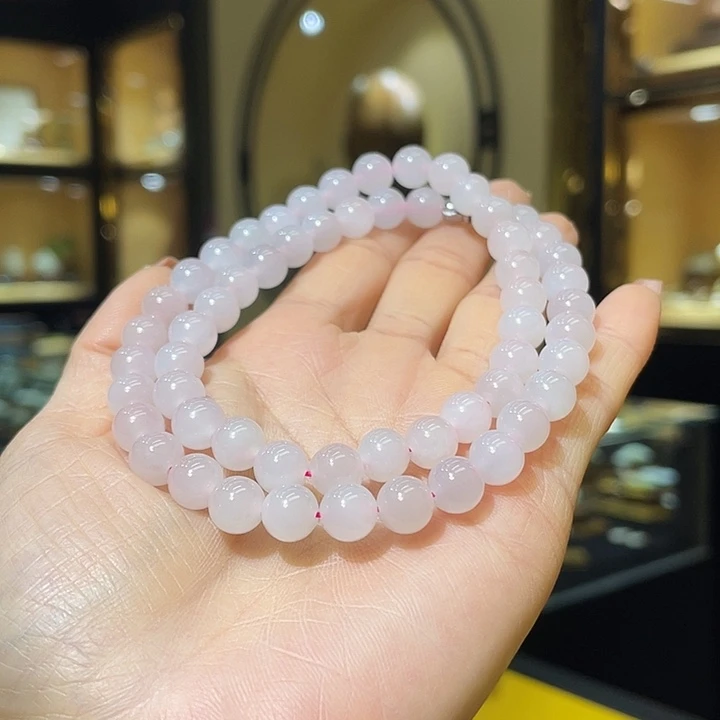和田玉合金颈饰8mm
