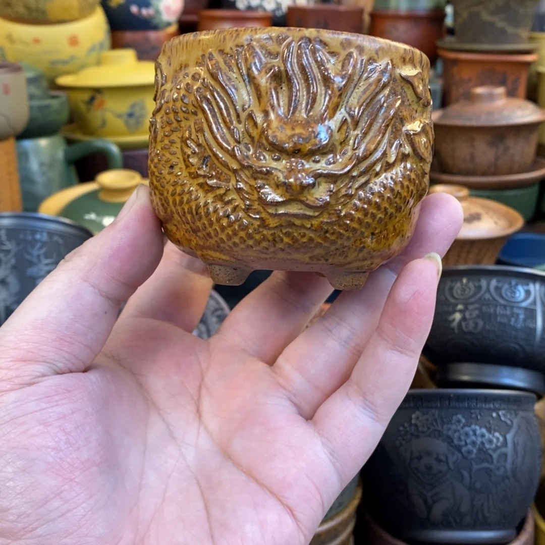 紫砂杯子宜兴全手工紫砂杯