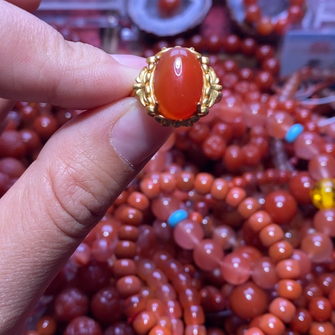 南红玛瑙未镶嵌手链